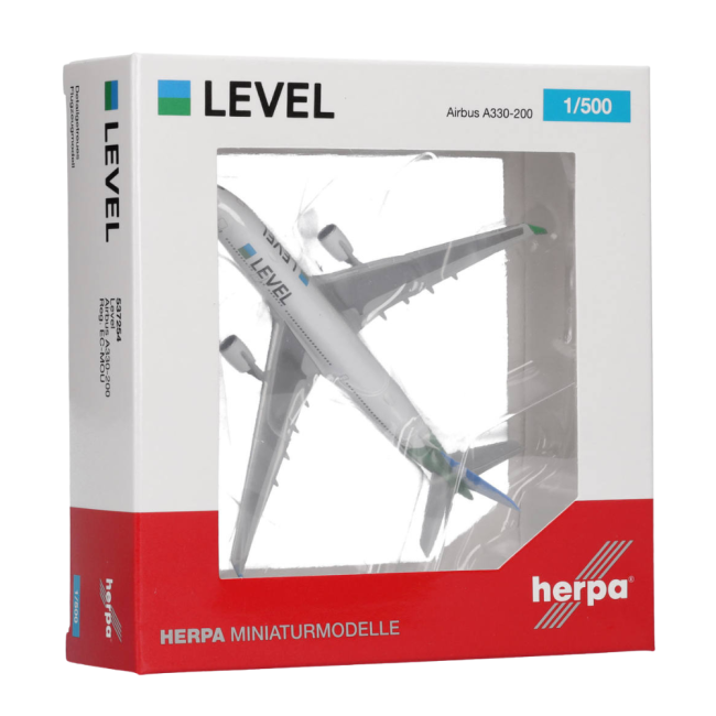 Herpa Wings Flugzeugmodell Level Airbus A330-200 (1:500)